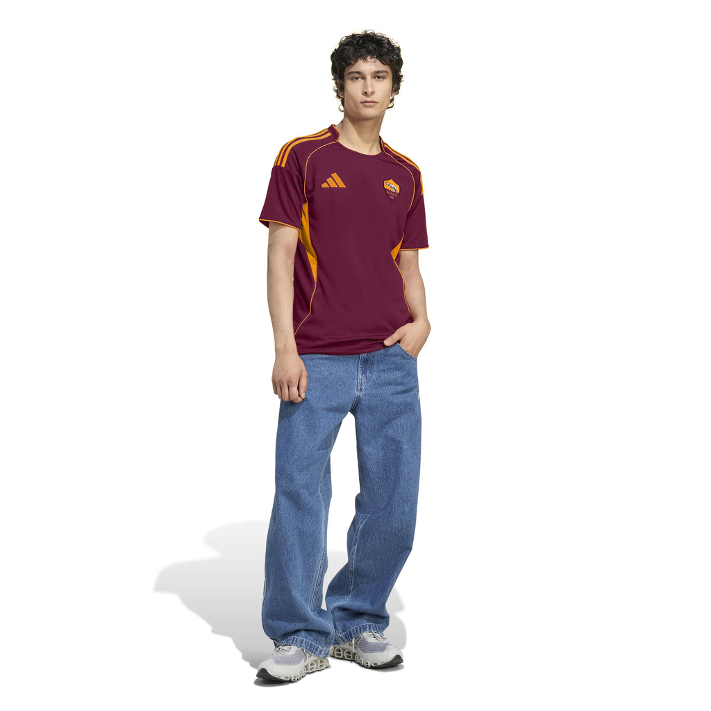 AS Roma Serie A Adidas Men Burgundy 2025/26 Replica Home Jersey product image 5, provided for visual reference and product