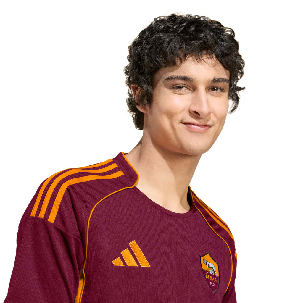 AS Roma Serie A Adidas Men Burgundy 2025/26 Replica Home Jersey product image 6, provided for visual reference and product