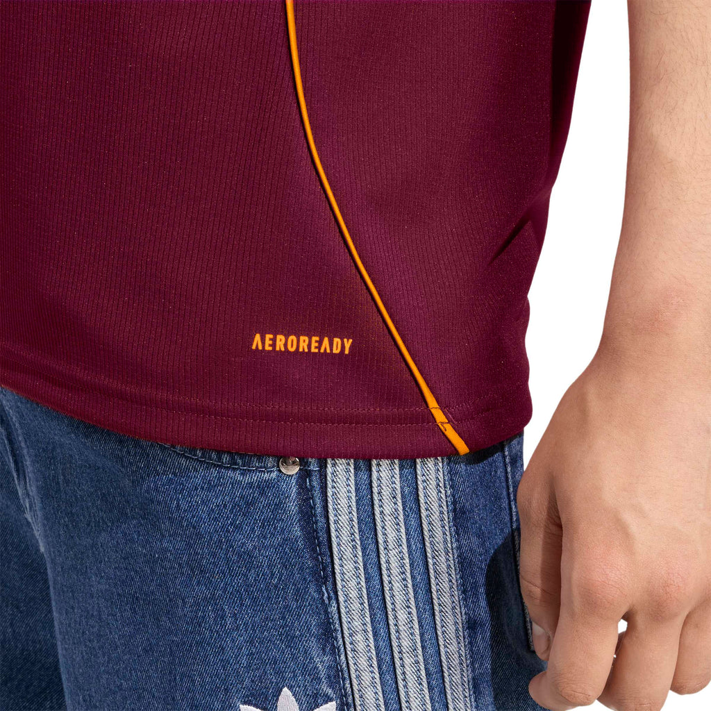 AS Roma Serie A Adidas Men Burgundy 2025/26 Replica Home Jersey product image 7, provided for visual reference and product