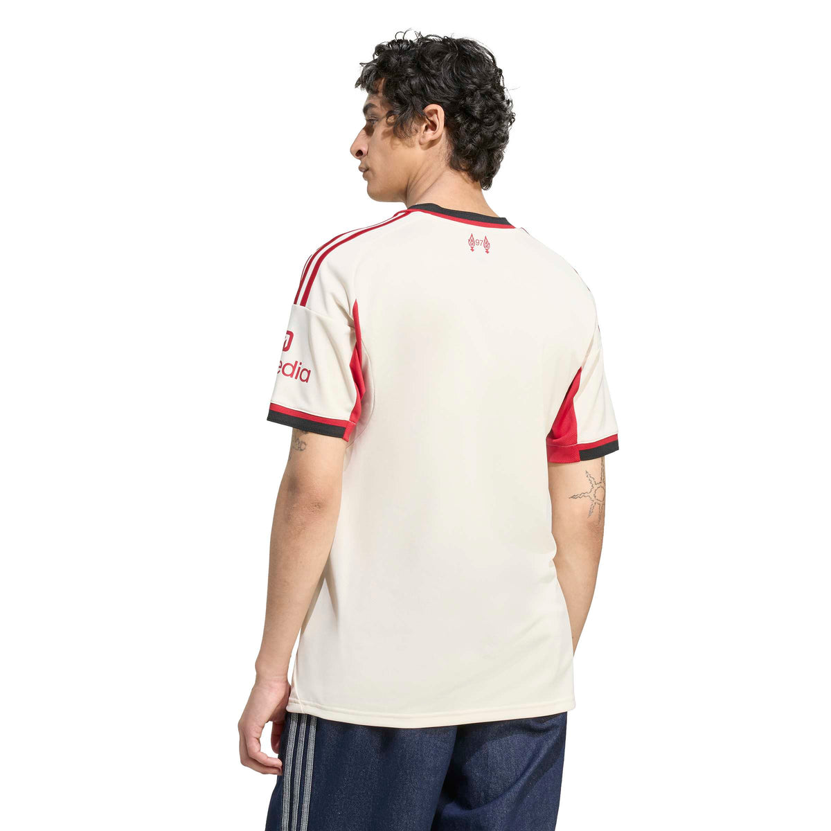 Liverpool FC EPL Adidas Men Beige 2025/26 Away Replica Jersey product image 4, provided for visual reference and product
