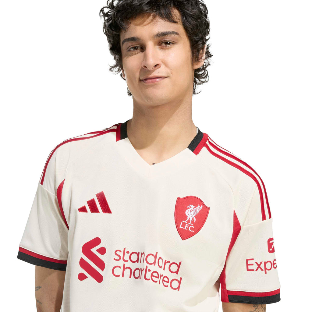 Liverpool FC EPL Adidas Men Beige 2025/26 Away Replica Jersey product image 6, provided for visual reference and product