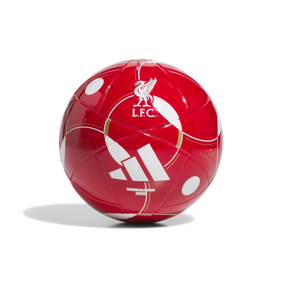 Liverpool FC EPL Adidas Red 2026 Home Mini Soccer Ball product image 1, provided for visual reference and product detail