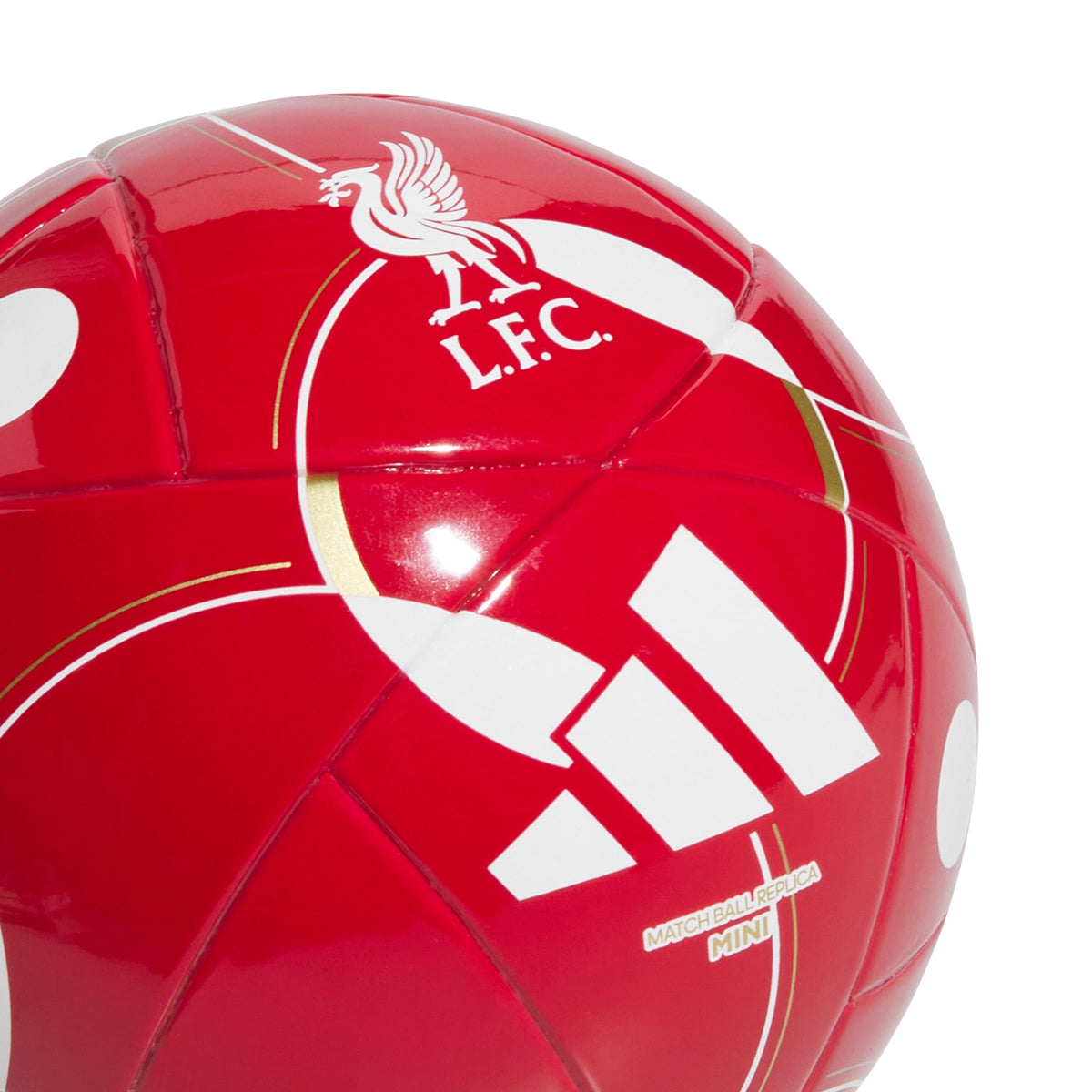 Liverpool FC EPL Adidas Red 2026 Home Mini Soccer Ball product image 2, provided for visual reference and product detail