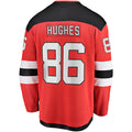 Jack Hughes New Jersey Devils NHL Fanatics Branded Men Red Breakaway Jersey product image 1, provided for visual reference