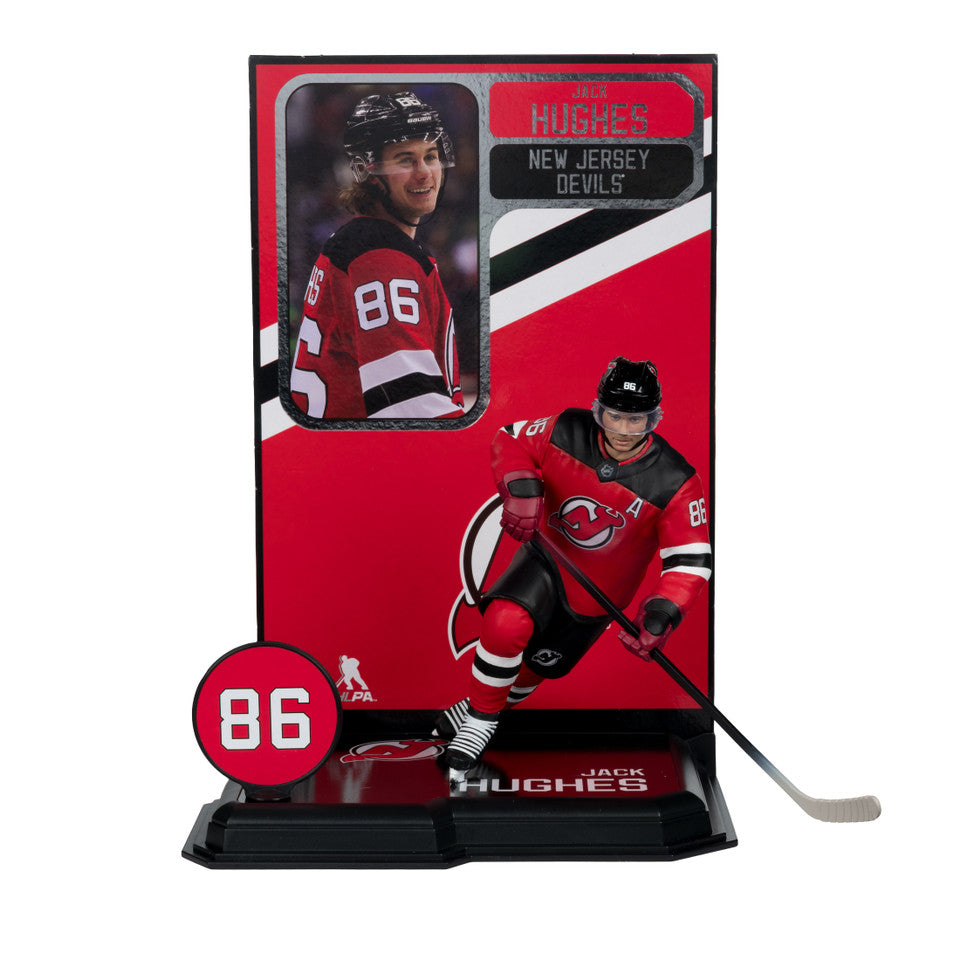 Jack Hughes New Jersey Devils NHL McFarlane Toys Home Uniform Legacy Series 7" Action Figure product image 1, provided for