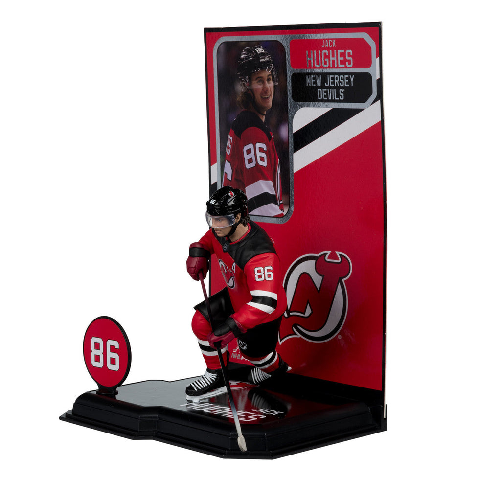 Jack Hughes New Jersey Devils NHL McFarlane Toys Home Uniform Legacy Series 7" Action Figure product image 2, provided for