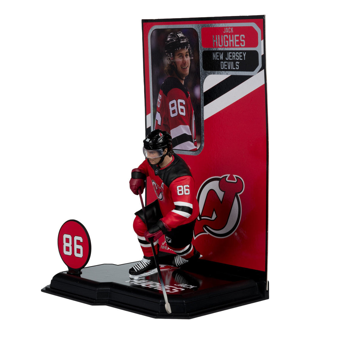 Jack Hughes New Jersey Devils NHL McFarlane Toys Home Uniform Legacy Series 7" Action Figure product image 2, provided for