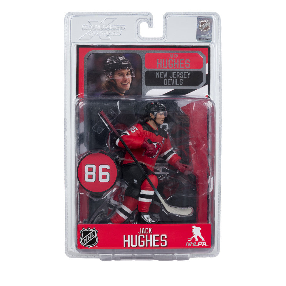 Jack Hughes New Jersey Devils NHL McFarlane Toys Home Uniform Legacy Series 7" Action Figure product image 7, provided for