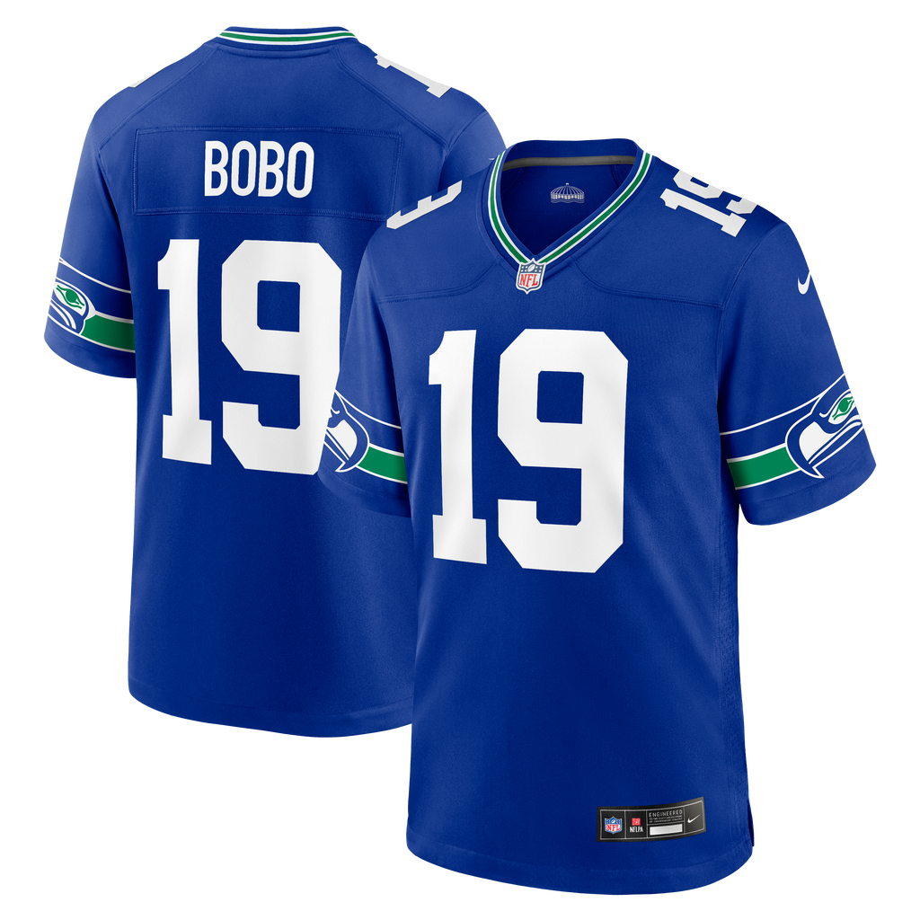 Jake Bobo Seattle Seahawks NFL Nike Men Royal Blue Alternate Game Jersey product image 3, provided for visual reference and