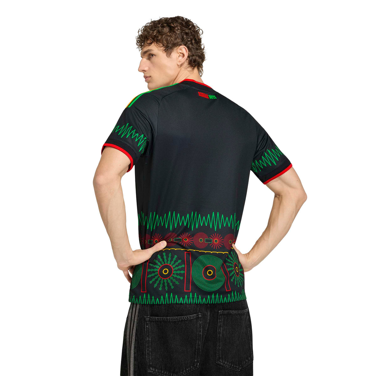 Jamaica National Team FIFA Adidas Men Black 2026 Replica Away Jersey product image 4, provided for visual reference and