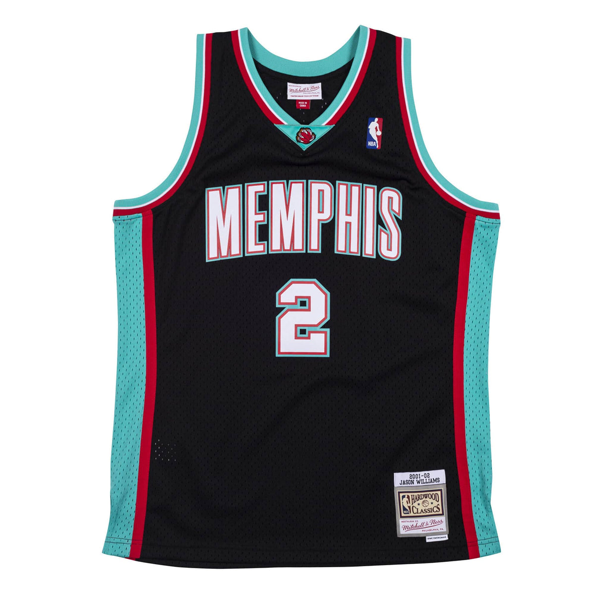 Jason Williams Memphis Grizzlies NBA Mitchell & Ness Men Black 2001-02 Hardwood Classics Swingman Jersey product image 2,