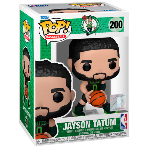 Jayson Tatum Boston Celtics NBA Funko Black Uniform POP Player Vinyl Figure #200 product image 1, provided for visual