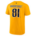 Jonathan Marchessault Nashville Predators NHL Fanatics Branded Men Yellow Gold Authentic T Shirt product image 1, provided