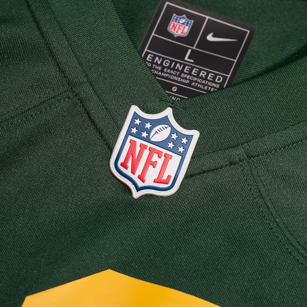 Jordan Love Green Bay Packers NFL Nike Men Green Alternate Game Jersey product image 4, provided for visual reference and