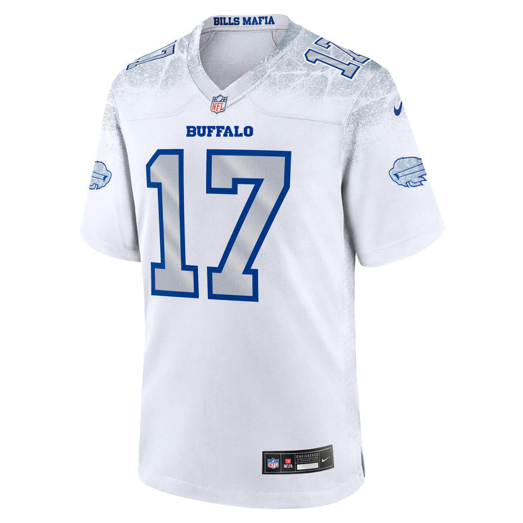 Josh Allen Buffalo Bills NFL Nike Men White 2025 Rivalries Collection Game Jersey product image 2, provided for visual