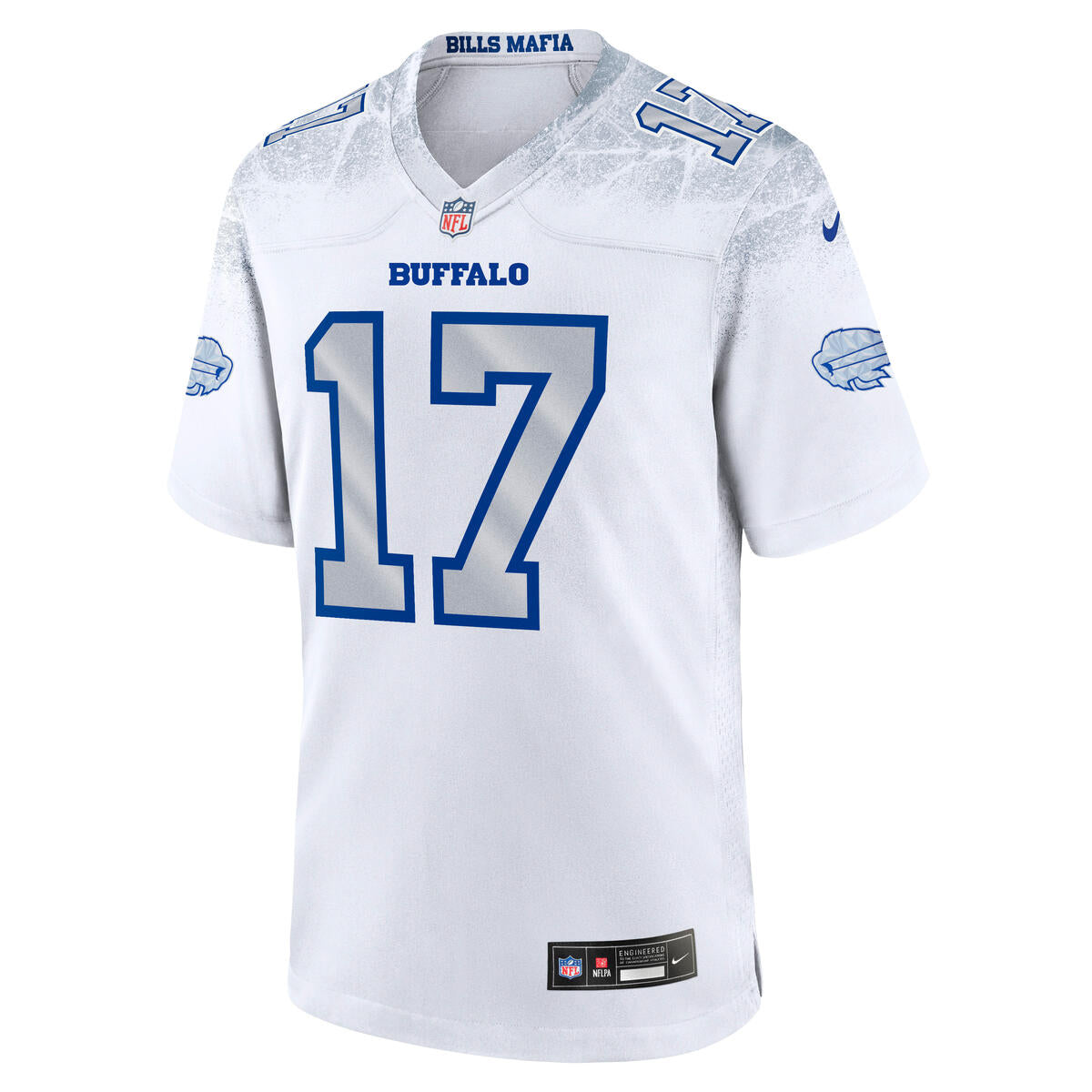 Josh Allen Buffalo Bills NFL Nike Men White 2025 Rivalries Collection Game Jersey product image 2, provided for visual