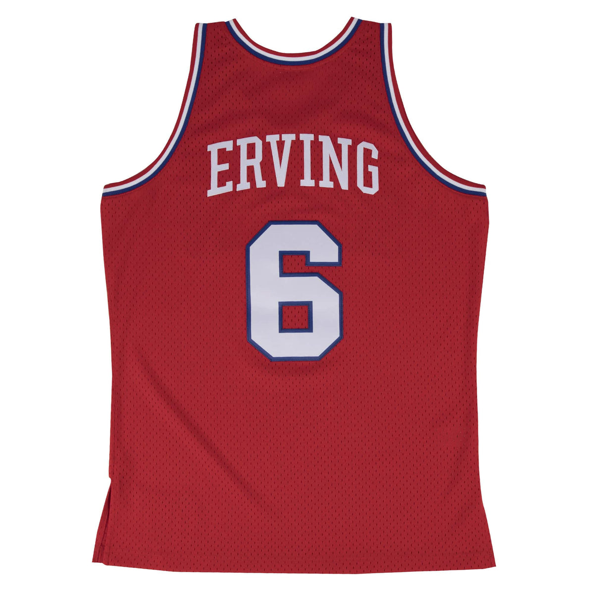 Julius Erving Philadelphia 76ers NBA Mitchell & Ness Men Scarlet 1982-83 Hardwood Classics Swingman Jersey product image 1,