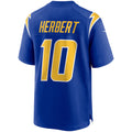 Justin Herbert Los Angeles Chargers NFL Nike Men Royal Blue Alternate Game Jersey product image 1, provided for visual