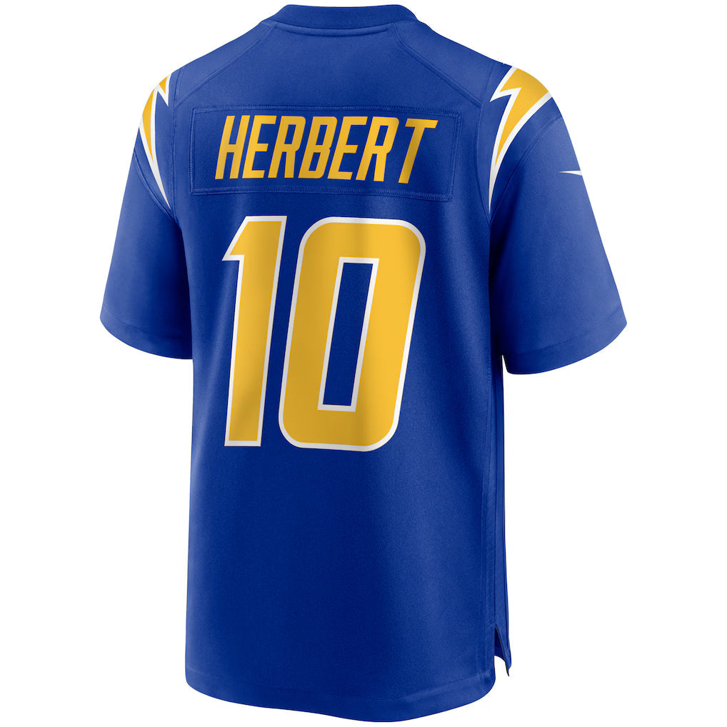 Justin Herbert Los Angeles Chargers NFL Nike Men Royal Blue Alternate Game Jersey product image 1, provided for visual
