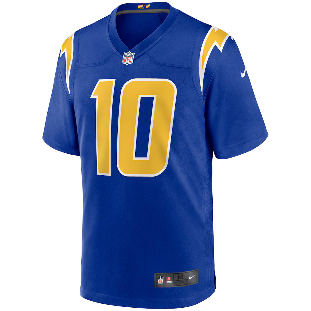 Justin Herbert Los Angeles Chargers NFL Nike Men Royal Blue Alternate Game Jersey product image 2, provided for visual