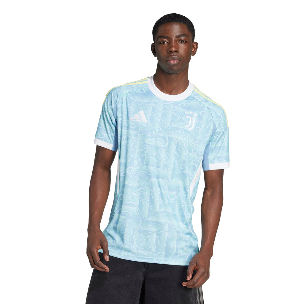 Juventus Serie A Adidas Men Ash Blue 2025/26 Away Replica Jersey product image 3, provided for visual reference and product