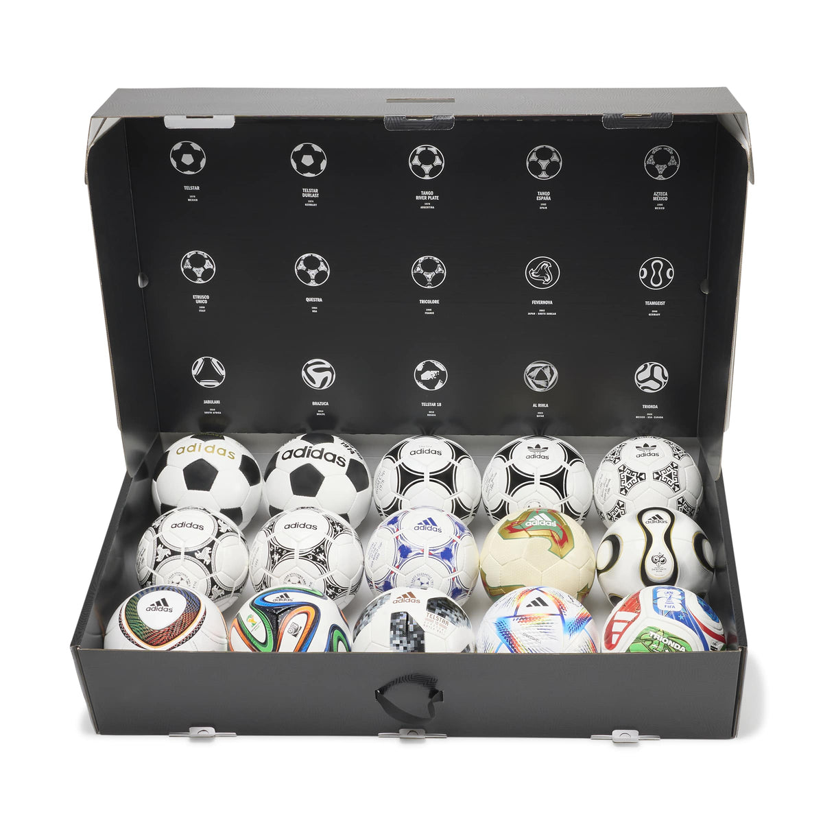 Adidas FIFA 1970-2026 World Cup Historical Pro Soccer Ball Set - Size 5 product image 1, provided for visual reference and