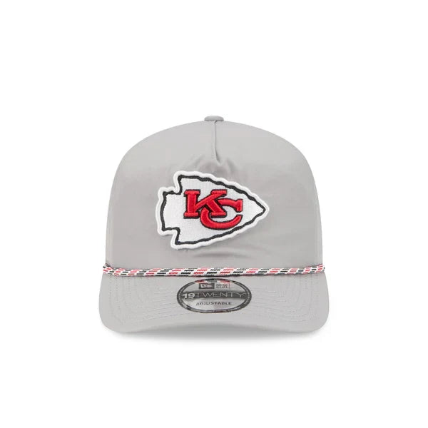 Kansas City Chiefs NFL New Era Men Grey 19Twenty Cord Snapback product image 3, provided for visual reference and product