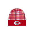 Kansas City Chiefs NFL New Era Men Red 2024 Official Sideline Statement Cuff Knit Hat product image 1, provided for visual