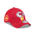 Kansas City Chiefs NFL New Era Men Red 39Thirty 2024 Sideline Stretch Fit Hat product image 1, provided for visual reference