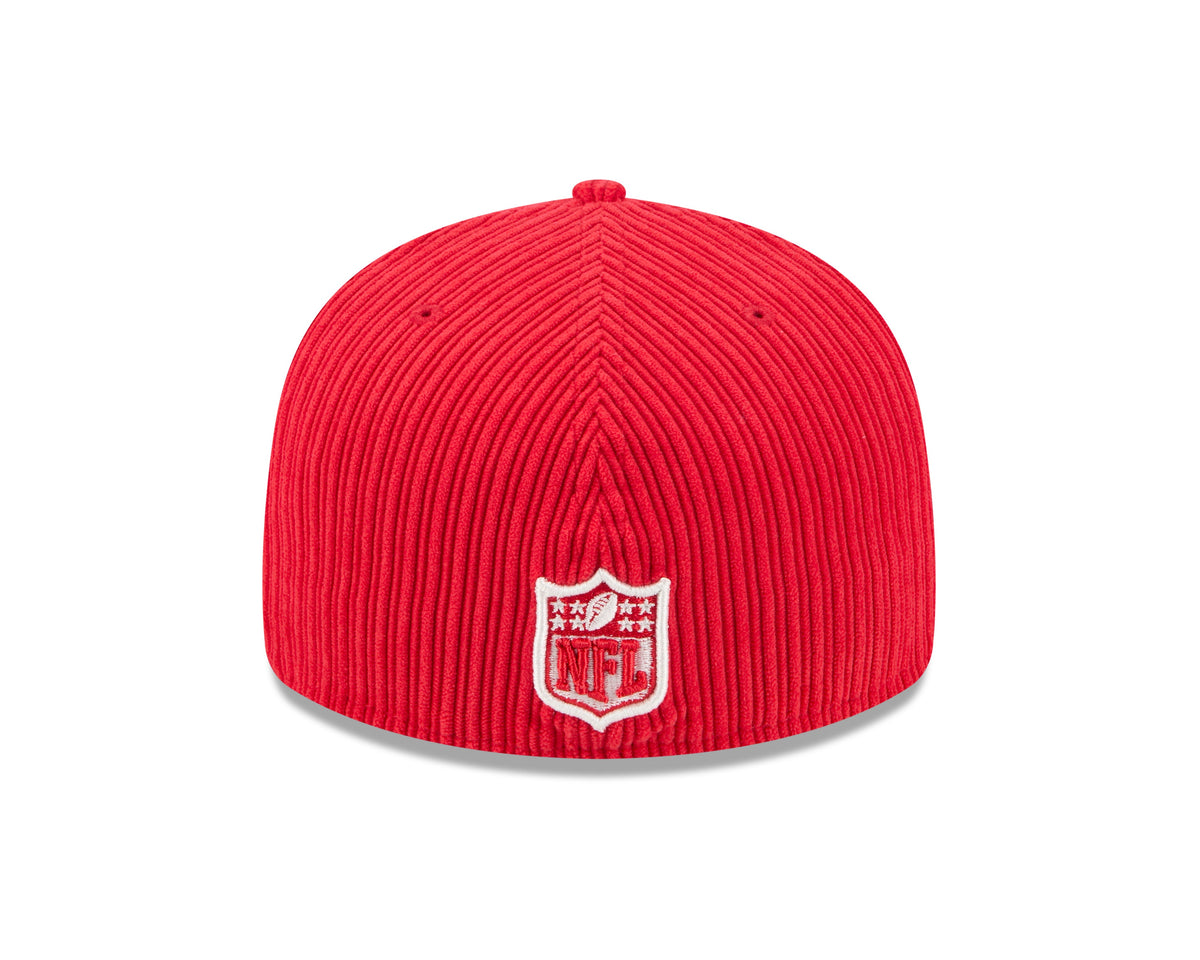 Kansas City Chiefs NFL New Era Men Red 59Fifty Chenille Pop Fitted Hat product image 2, provided for visual reference and