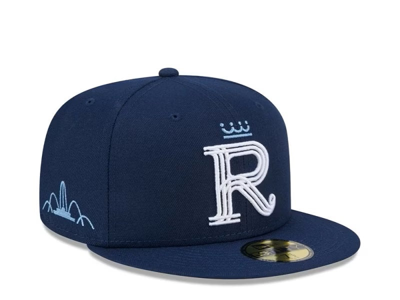 Kansas City Royals MLB New Era Men Navy 59Fifty 2022 City Connect Fitted Hat product image 1, provided for visual reference