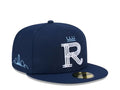 Kansas City Royals MLB New Era Men Navy 59Fifty 2022 City Connect Fitted Hat product image 1, provided for visual reference