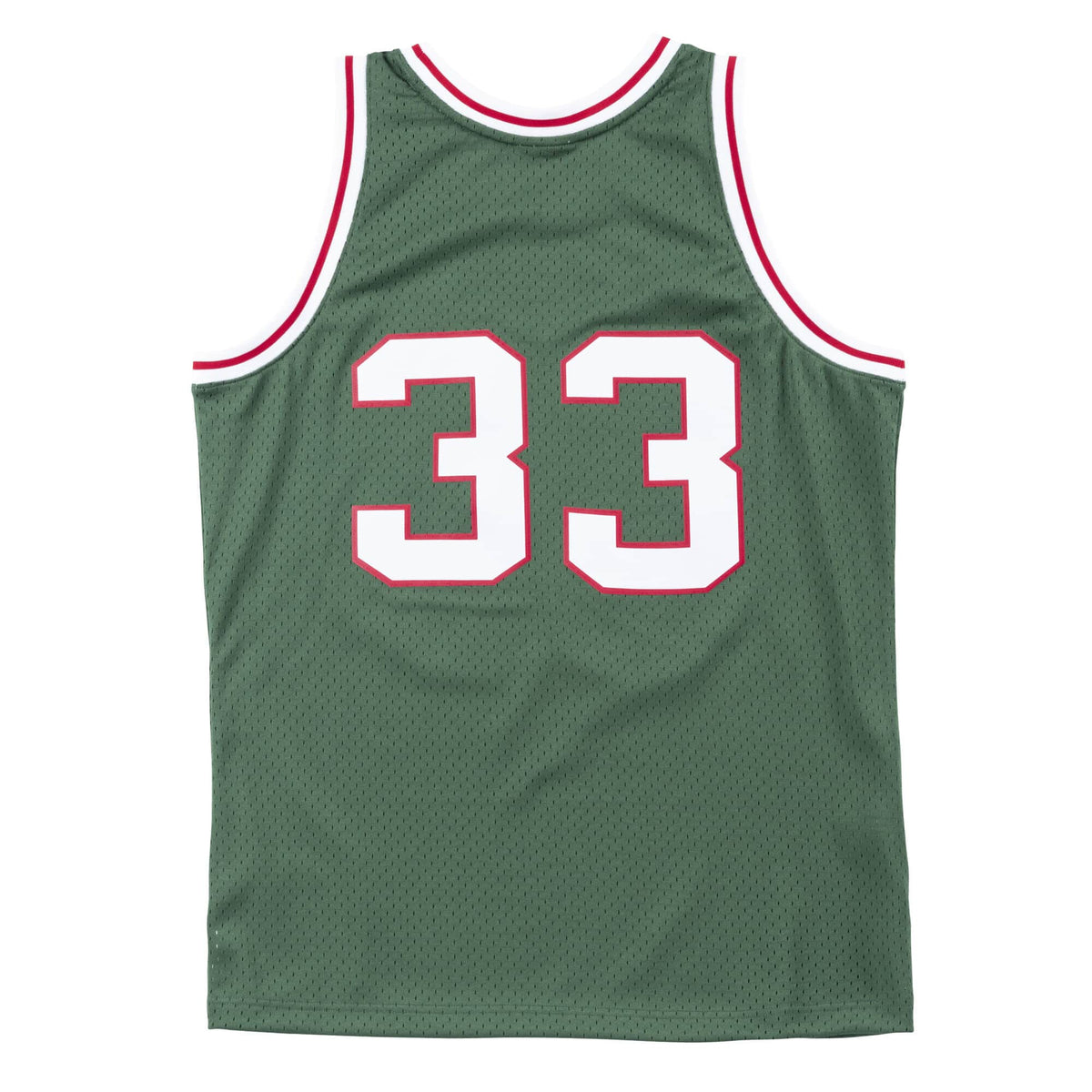 Kareem Abdul-Jabbar Milwaukee Bucks NBA Mitchell & Ness Men Green 1970-71 Hardwood Classics Swingman Jersey product image 2,