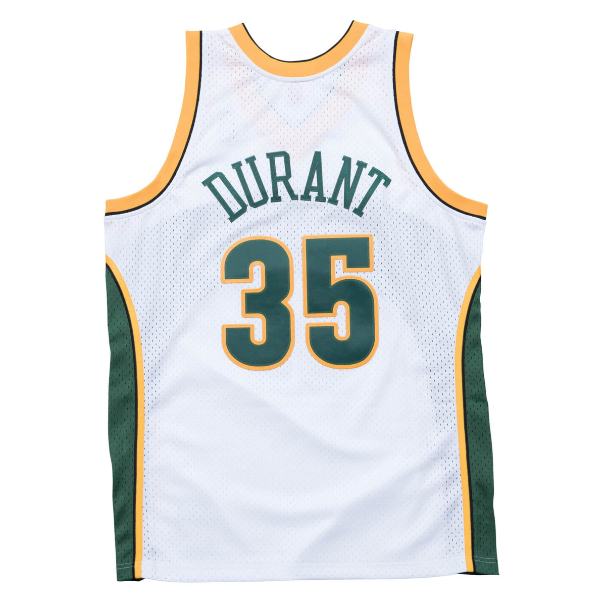 Kevin Durant Seattle Supersonics NBA Mitchell & Ness Men White 2007-08 Hardwood Classics Swingman Jersey product image 1,