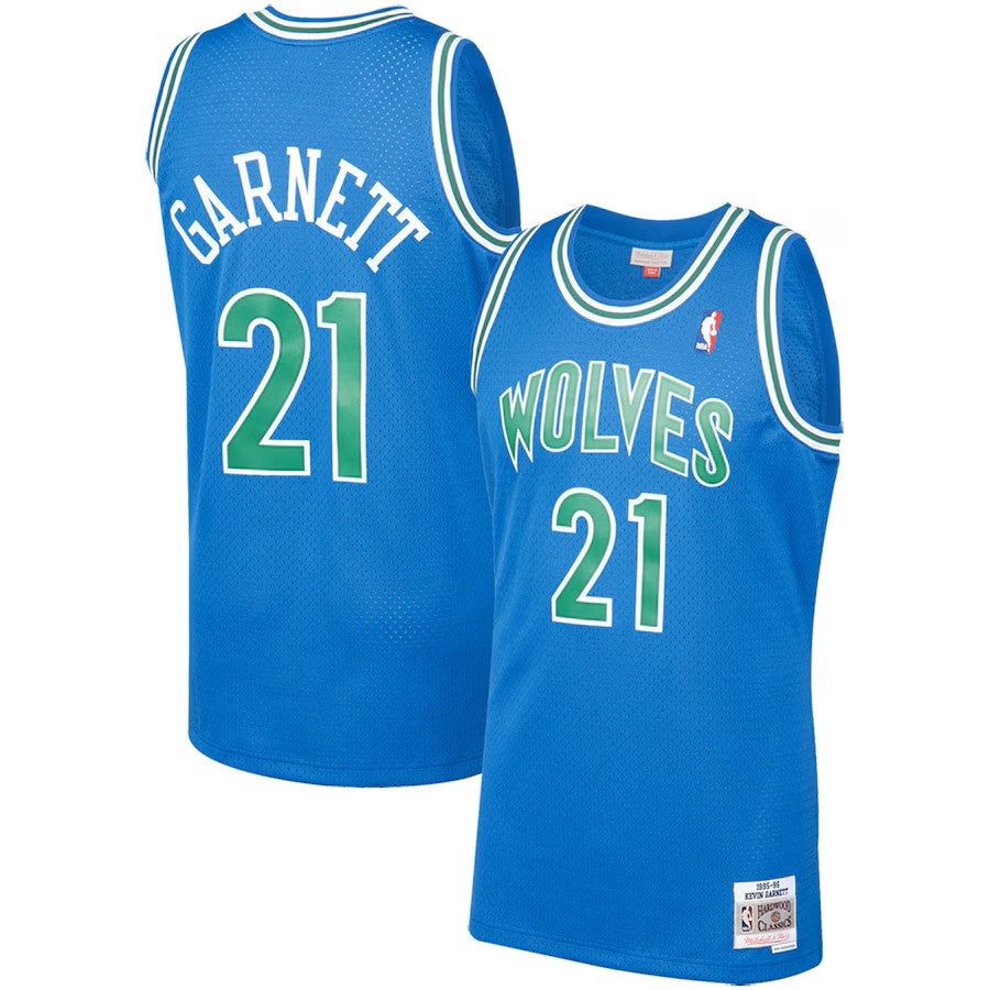 Kevin Garnett Minnesota Timberwolves NBA Mitchell & Ness Men Royal Blue 1995-1996 Hardwood Classics Swingman Jersey product