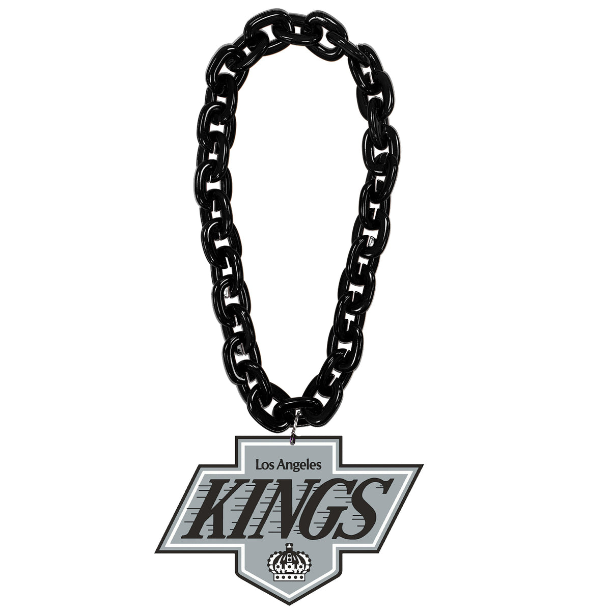 Los Angeles Kings NHL FanFave FanChain Black Chain Necklace product image 1, provided for visual reference and product