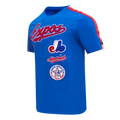 Montreal Expos MLB Pro Standard Men Royal Cooperstown Retro Classic Striped Top T-shirt product image 1, provided for visual