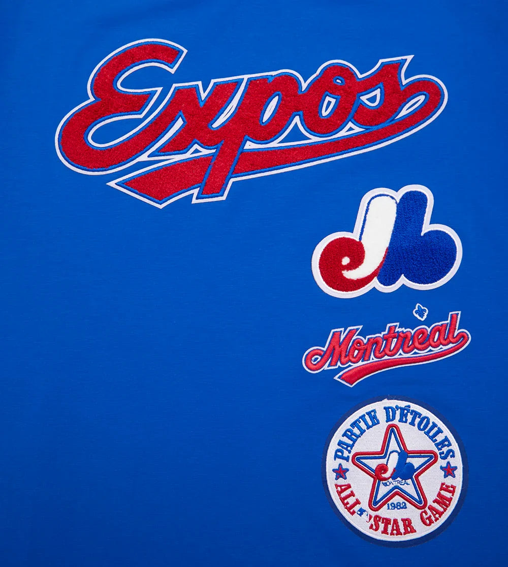 Montreal Expos MLB Pro Standard Men Royal Cooperstown Retro Classic Striped Top T-shirt product image 5, provided for visual