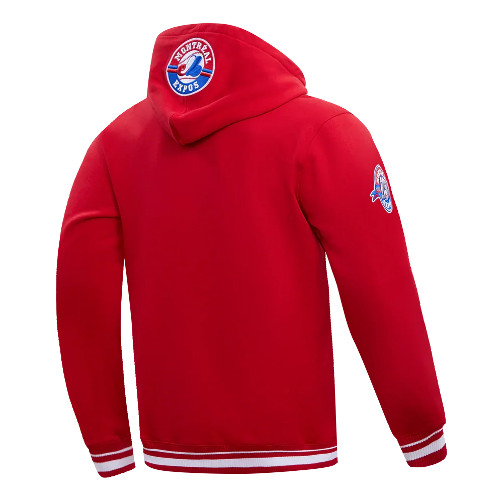 Montreal Expos MLB Pro Standard Men Red Cooperstown Retro Classic Pullover Hoodie product image 3, provided for visual