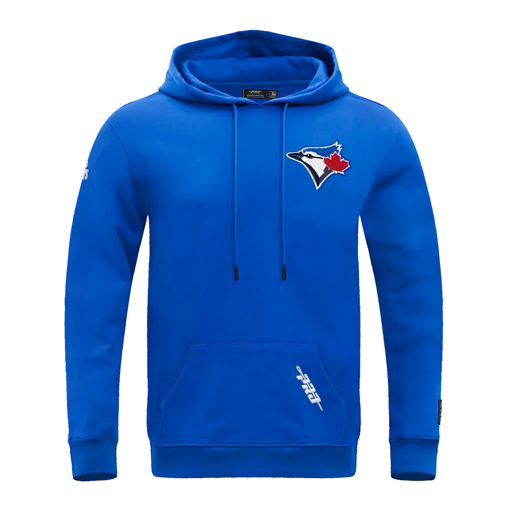 Toronto Blue Jays MLB Pro Standard Men Royal Blue Chenille Classic Pullover Hoodie product image 2, provided for visual