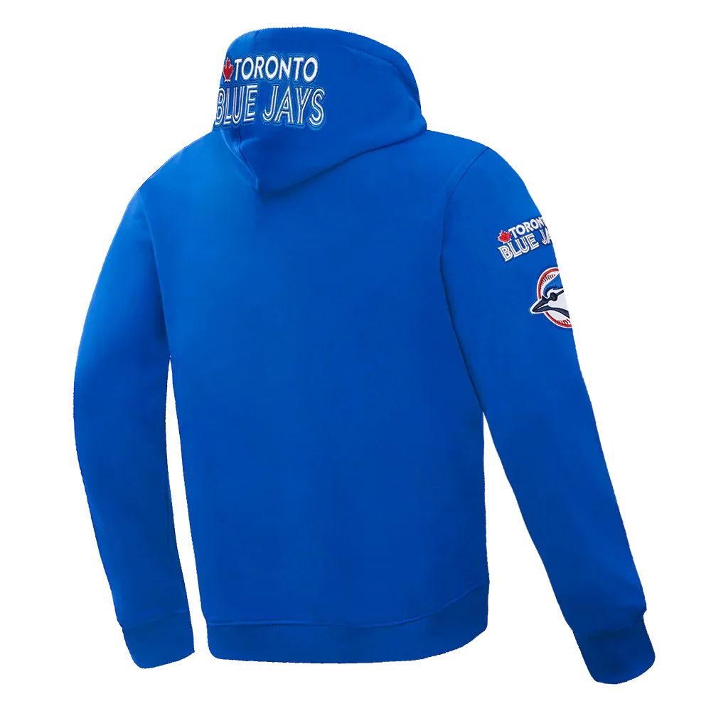 Toronto Blue Jays MLB Pro Standard Men Royal Blue Chenille Classic Pullover Hoodie product image 4, provided for visual