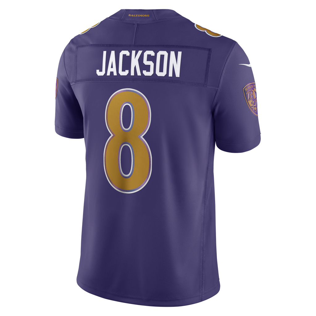 Lamar Jackson Baltimore Ravens NFL Nike Men New Orchid Purple Vapor F.U.S.E. Limited Jersey product image 1, provided for
