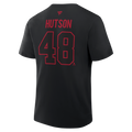 Lane Hutson Montreal Canadiens NHL Fanatics Branded Men Black Authentic T-Shirt product image 1, provided for visual