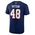 Lane Hutson Montreal Canadiens NHL Fanatics Branded Men Navy Authentic T-Shirt product image 1, provided for visual
