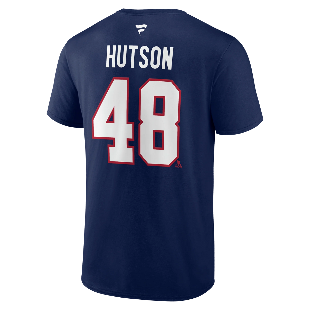 Lane Hutson Montreal Canadiens NHL Fanatics Branded Men Navy Authentic T-Shirt product image 1, provided for visual