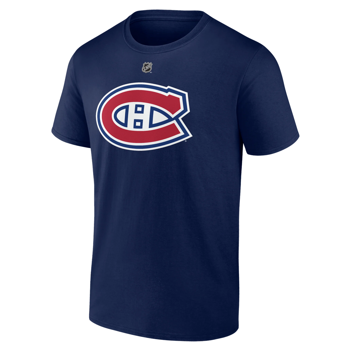 Lane Hutson Montreal Canadiens NHL Fanatics Branded Men Navy Authentic T-Shirt product image 2, provided for visual