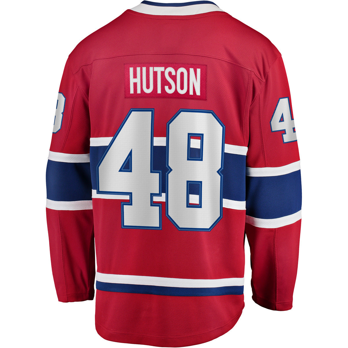 Lane Hutson Montreal Canadiens NHL Fanatics Branded Men Red Breakaway Jersey product image 1, provided for visual reference