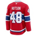 Lane Hutson Montreal Canadiens NHL Fanatics Branded Men Red Pro-Stitched Premium Jersey product image 1, provided for visual