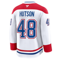 Lane Hutson Montreal Canadiens NHL Fanatics Branded Men White Pro-Stitched Premium Jersey product image 1, provided for
