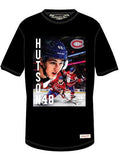 Lane Hutson Montreal Canadiens NHL Mitchell & Ness Men Black Bootleg T-Shirt product image 1, provided for visual reference